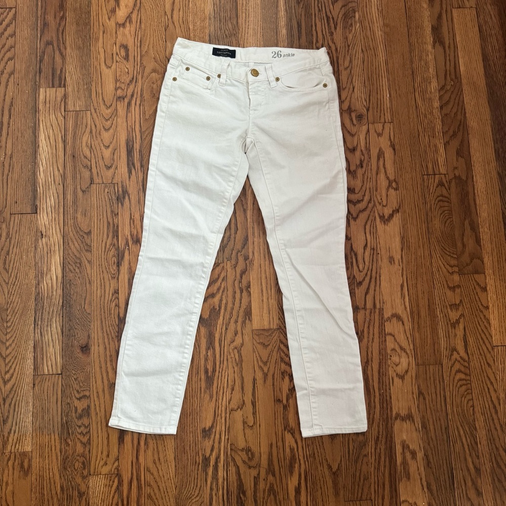 JCrew White Denim Jeans